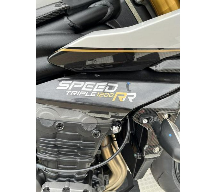 2023 Triumph Speed Triple 1200 RR Crystal White