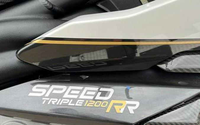 2023 Triumph Speed Triple 1200 RR Crystal White