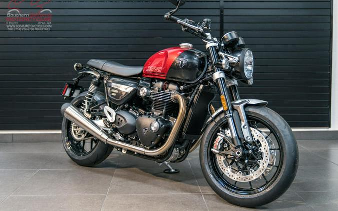 2024 Triumph Speed Twin 1200 Carnival Red/Storm Grey