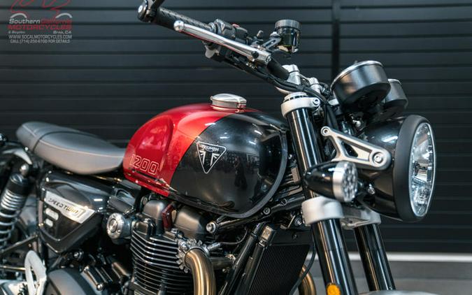 2024 Triumph Speed Twin 1200 Carnival Red/Storm Grey