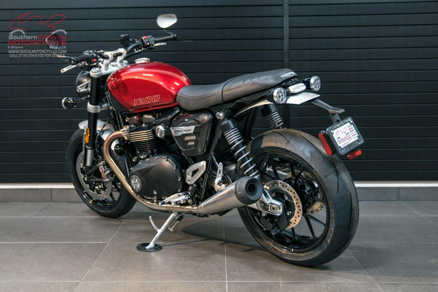 2024 Triumph Speed Twin 1200 Carnival Red/Storm Grey