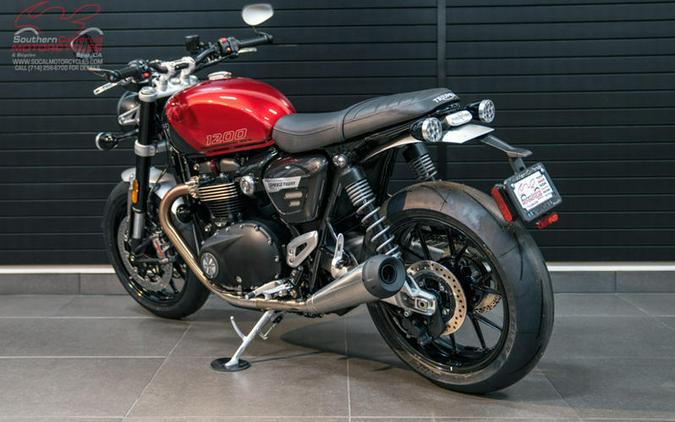 2024 Triumph Speed Twin 1200 Carnival Red/Storm Grey