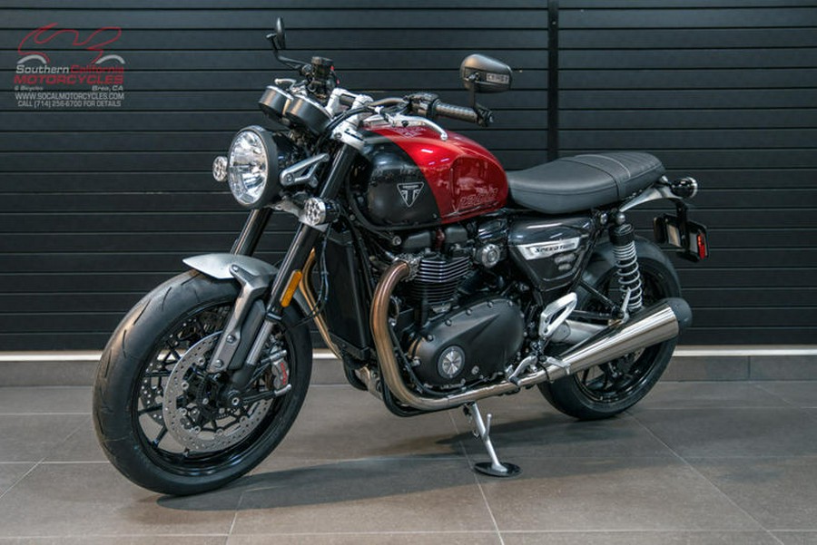 2024 Triumph Speed Twin 1200 Carnival Red/Storm Grey