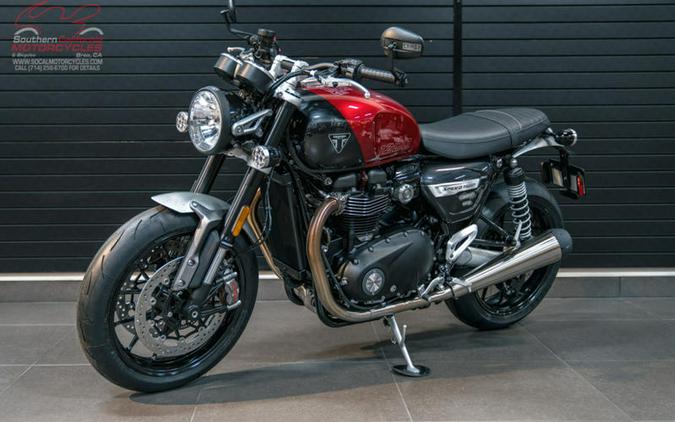 2024 Triumph Speed Twin 1200 Carnival Red/Storm Grey