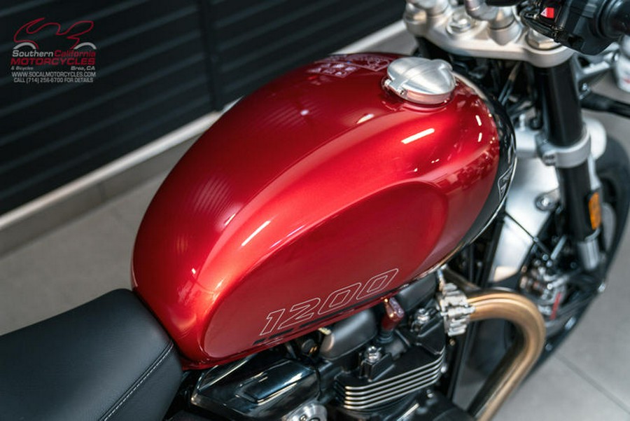 2024 Triumph Speed Twin 1200 Carnival Red/Storm Grey