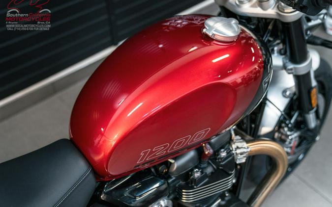 2024 Triumph Speed Twin 1200 Carnival Red/Storm Grey