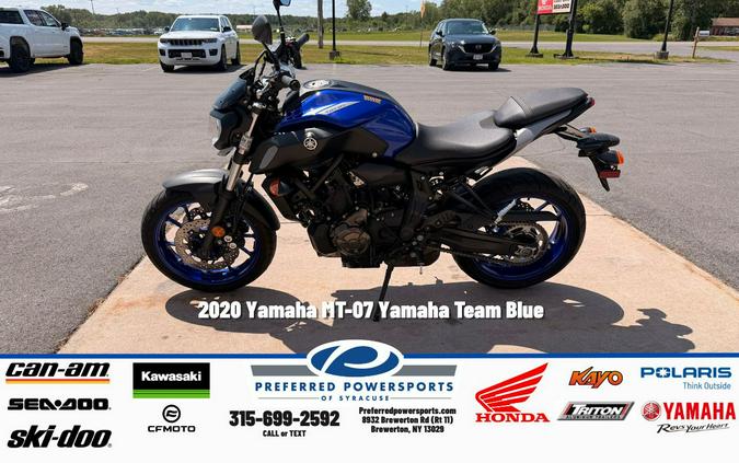 2020 MT-07 Yamaha Team Blue - Yamaha