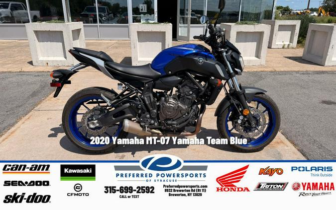 2020 Yamaha MT-07 Yamaha Team Blue