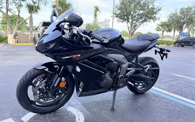2026 Triumph Daytona 660 Sapphire Black