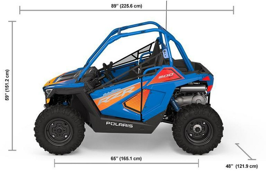 2023 Polaris Industries RZR 200 EFI Troy Lee Designs Edition Velocity Blue