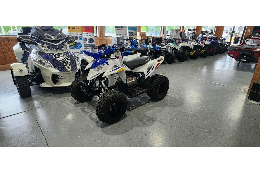 2024 Polaris Industries A24YAK11B5 Outlaw 110 EFI Bright White/Polaris Blue