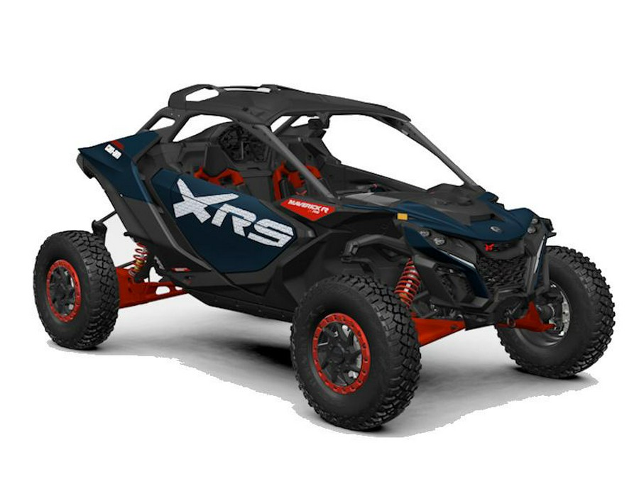 2025 Can-Am® Maverick R X RS with Smart-Shox Dusty Navy & Legion Red