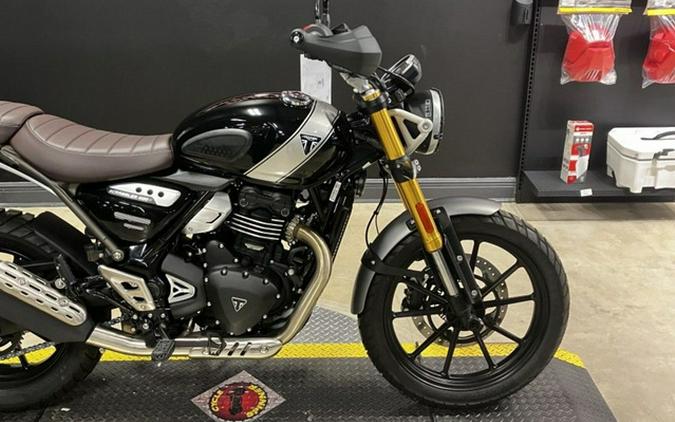 2027 TRIUMPH Scrambler 400 X Matte PewterGrey/Matte Khaki Green