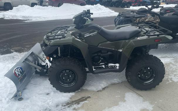 2025 Suzuki KingQuad 750 AXi w/ 60inch plow and 2500lb winch