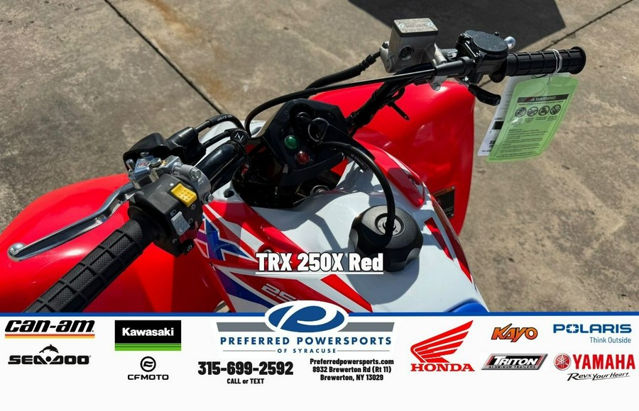 2026 Honda TRX 250X Red