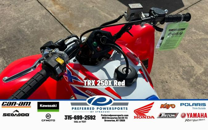 2026 Honda TRX 250X Red