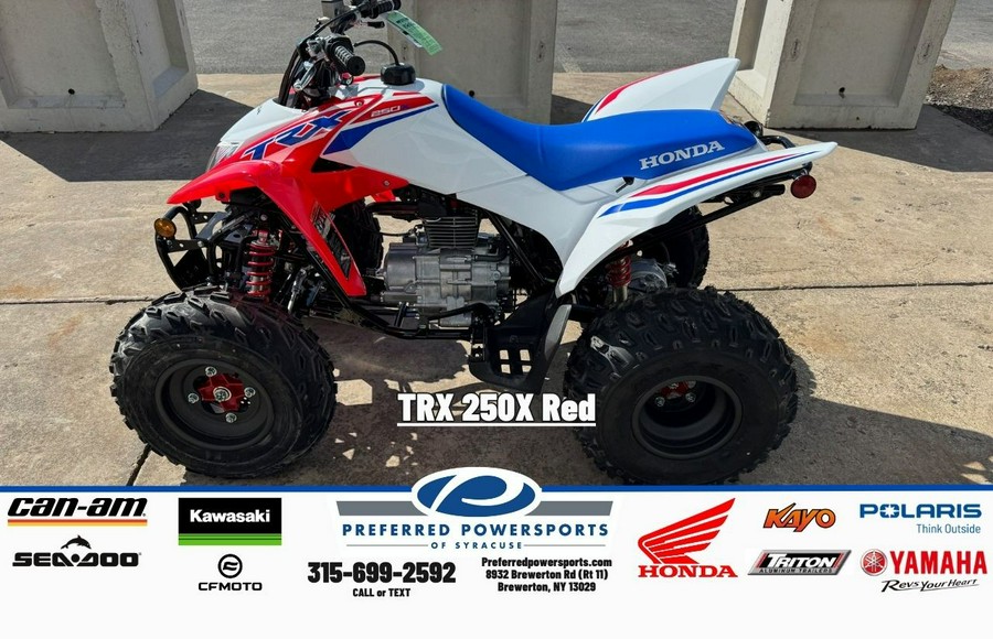 2026 Honda TRX 250X Red