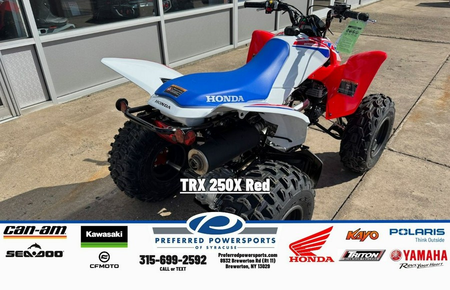 2026 Honda TRX 250X Red
