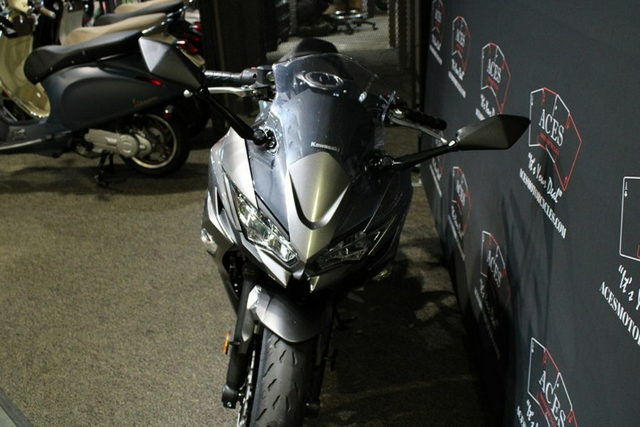 2021 Kawasaki Ninja 650 Metallic Graphite Gray/Metallic Spark Black