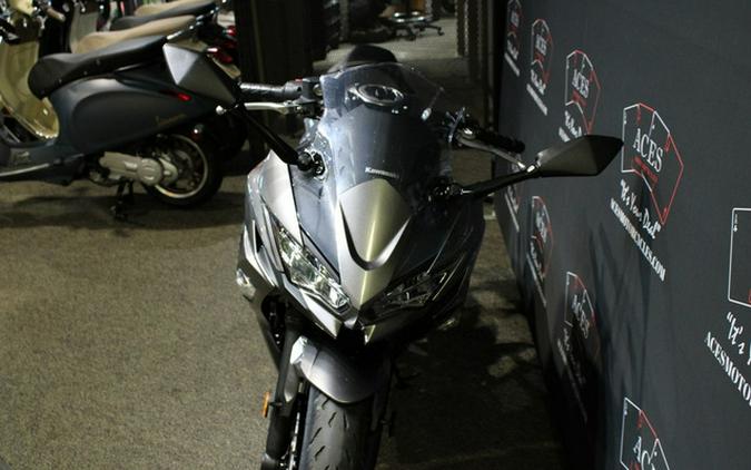 2021 Kawasaki Ninja 650 Metallic Graphite Gray/Metallic Spark Black