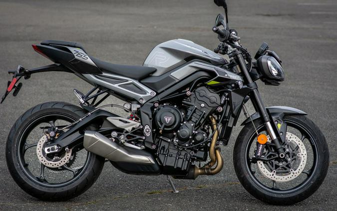 2024 Triumph Street Triple 765 R Silver Ice