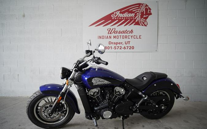 2023 Indian Motorcycle® Scout® ABS Spirit Blue Metallic/Black Metallic