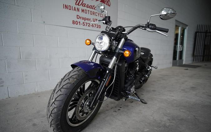 2023 Indian Motorcycle® Scout® ABS Spirit Blue Metallic/Black Metallic