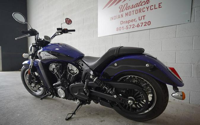 2023 Indian Motorcycle® Scout® ABS Spirit Blue Metallic/Black Metallic