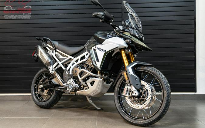 2024 Triumph Tiger 900 Rally Pro Matt Khaki Green / Matt Phantom Black