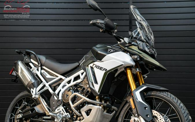 2024 Triumph Tiger 900 Rally Pro Matt Khaki Green / Matt Phantom Black