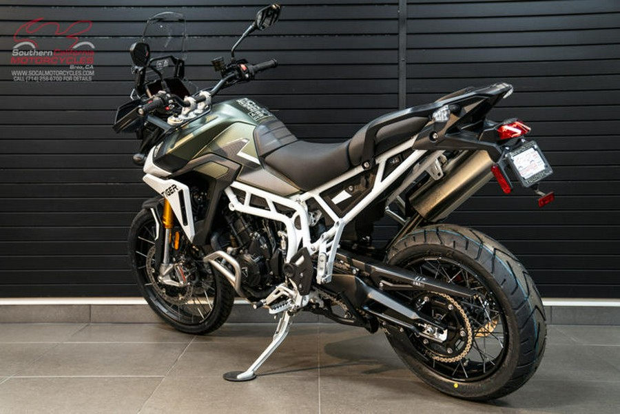 2024 Triumph Tiger 900 Rally Pro Matt Khaki Green / Matt Phantom Black