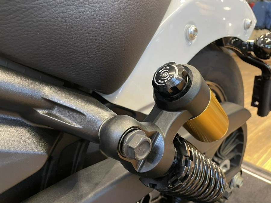 2025 Indian Motorcycle® 101 Scout® Ghost White Metallic with Graphics