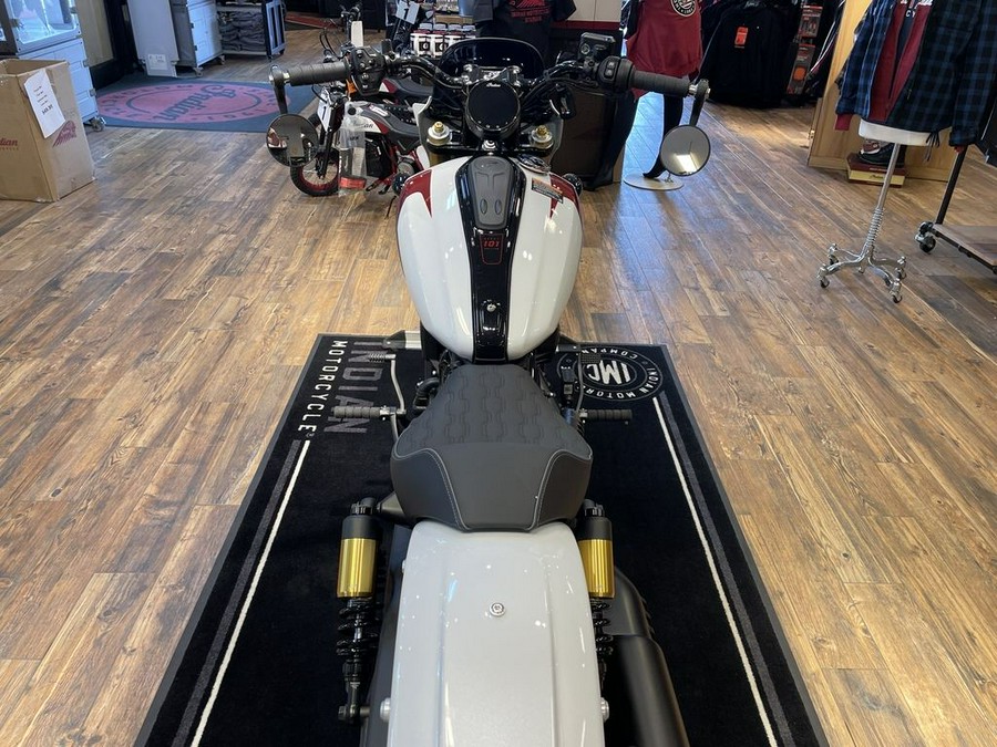 2025 Indian Motorcycle® 101 Scout® Ghost White Metallic with Graphics