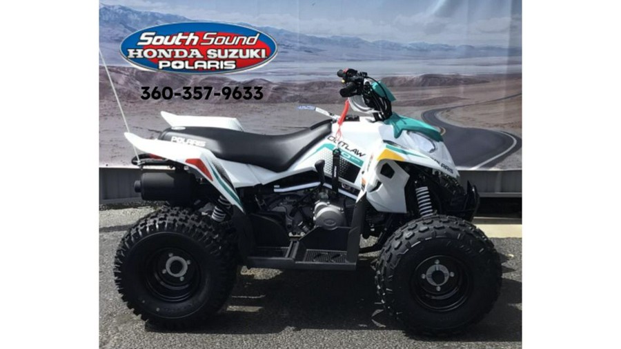 2024 Polaris® OUTLAW 110 EFI - WHITE / GREEN