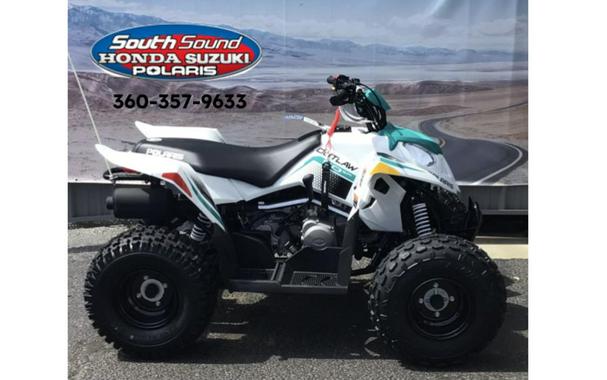 2024 Polaris® OUTLAW 110 EFI - WHITE / GREEN