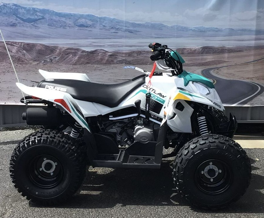 2024 Polaris® OUTLAW 110 EFI - WHITE / GREEN