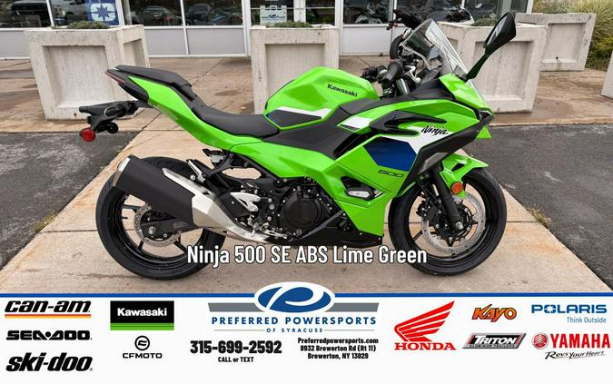 2026 Ninja 500 Lime Green - Kawasaki