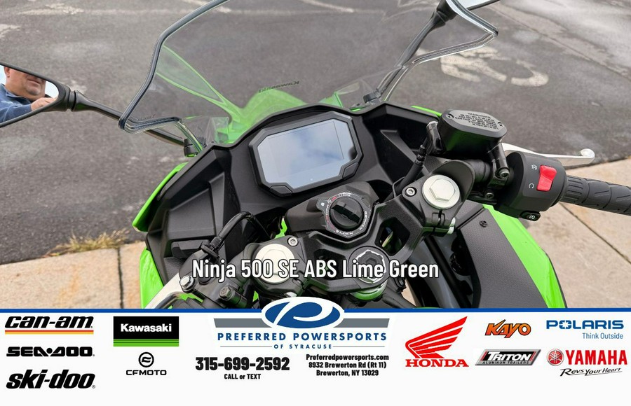 2026 Ninja 500 Lime Green - Kawasaki