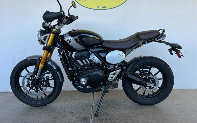 2024 Triumph Scrambler 400 X Phantom Black / Silver Ice