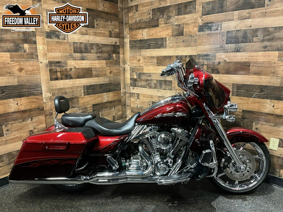 2012 Harley-Davidson® CVO™ Street Glide® Ruby Red & Typhoon Maroon w Phantom Flame FLHXSE3