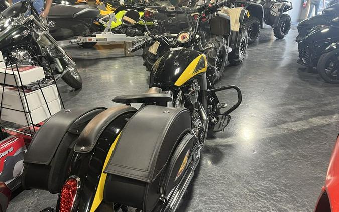 2019 Indian Motorcycle® Scout® Icon Series Thunder Black/Indian Motorcycle Yellow