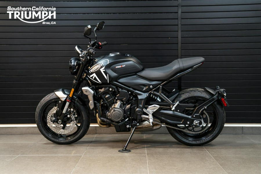 2024 Triumph Trident 660 Matte Jet Black/Matte Silver Ice