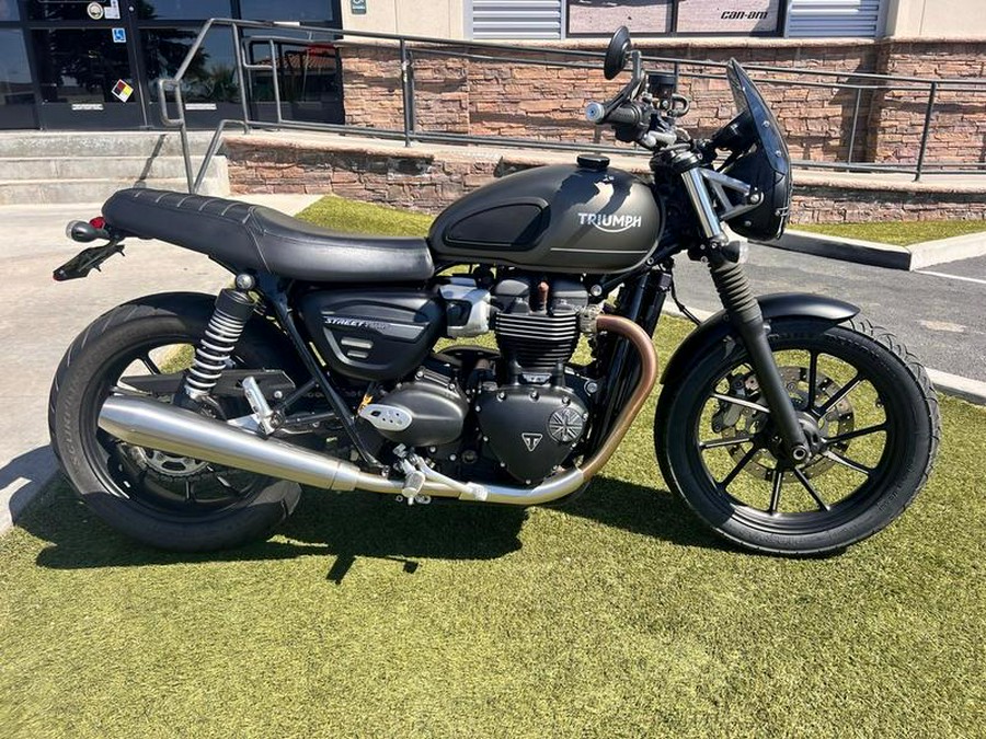 2022 Triumph Street Twin Matte Ironstone