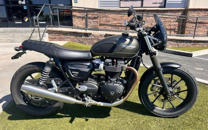 2022 Triumph Street Twin Matte Ironstone