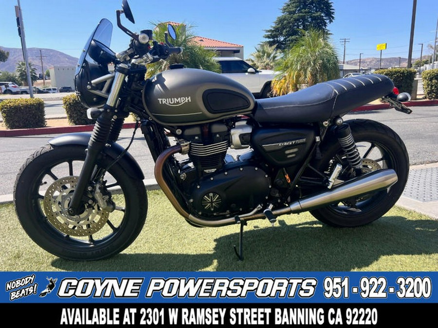 2022 Triumph Street Twin Matte Ironstone