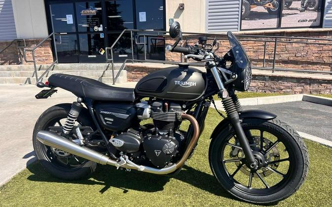 2022 Triumph Street Twin Matte Ironstone