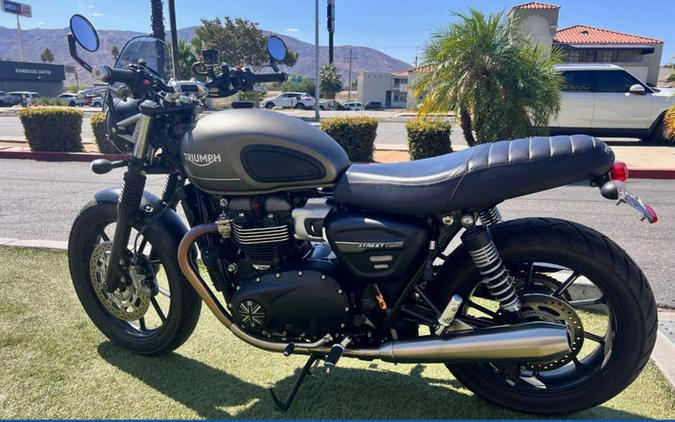 2022 Triumph Street Twin Matte Ironstone