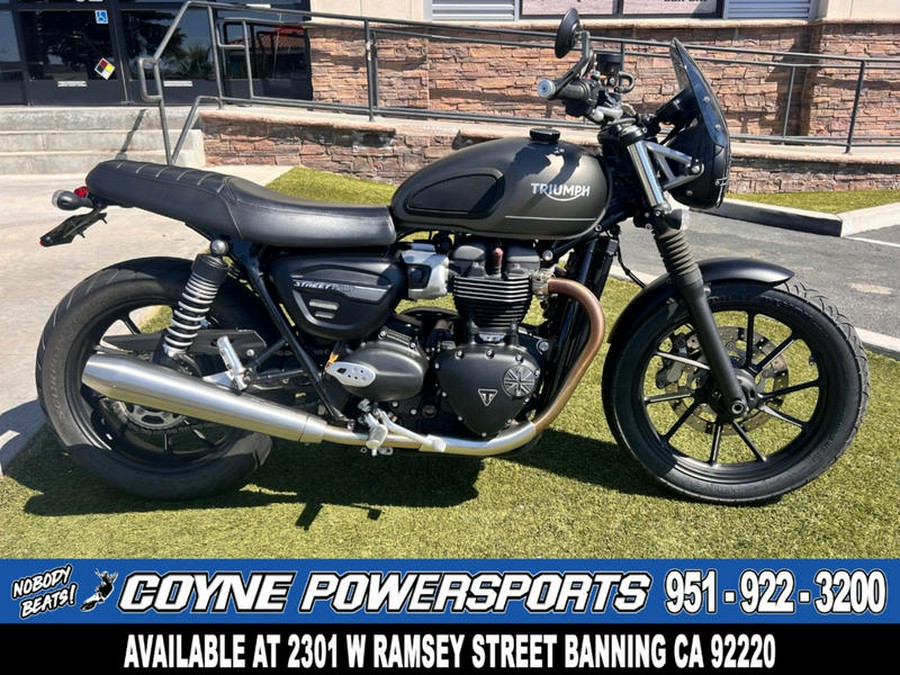 2022 Triumph Street Twin Matte Ironstone