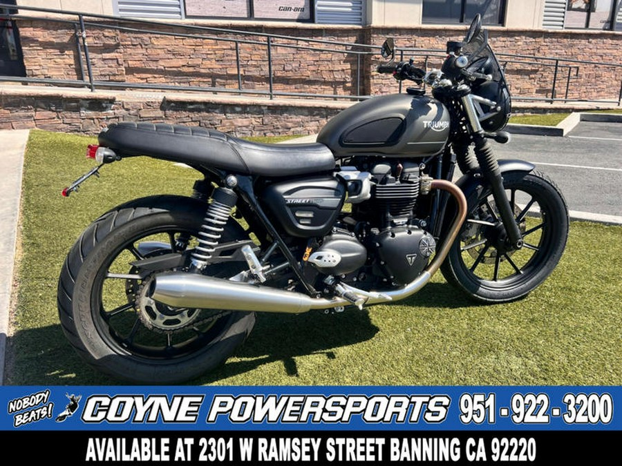 2022 Triumph Street Twin Matte Ironstone