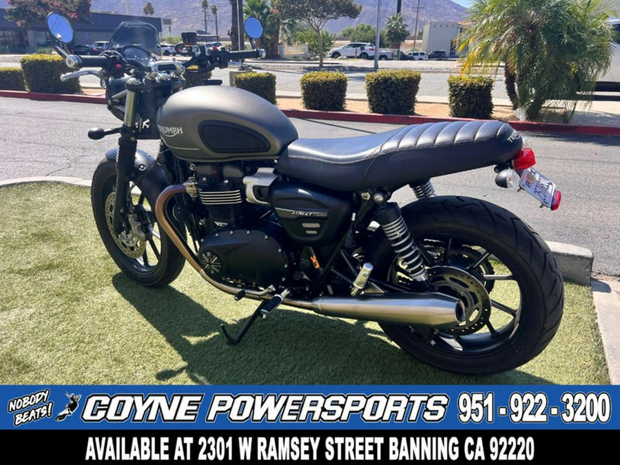 2022 Triumph Street Twin Matte Ironstone